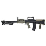 ICS L86 A2 LSW - FPS: 380-400 w/ 0.20g. Rate of Fire: 850 rounds per minute. Fire Modes: Semi-auto, Full-auto, Safe Hop-up: Adjustable Construction: Full Metal Gearbox: 2pc