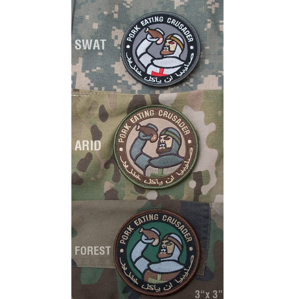 Pork Eating Crusader Patch Airsoft Tulsa