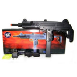 D91 Airsoft Full Size Uzi Style -      Full Auto Electric Rifle     Full Size Uzi Style     Fully automatic electric 1:1 scale     Uzi style airsoft rifle.     Measures 25" in length     Shoots approximately 350 rounds per minute at about 220 fps.