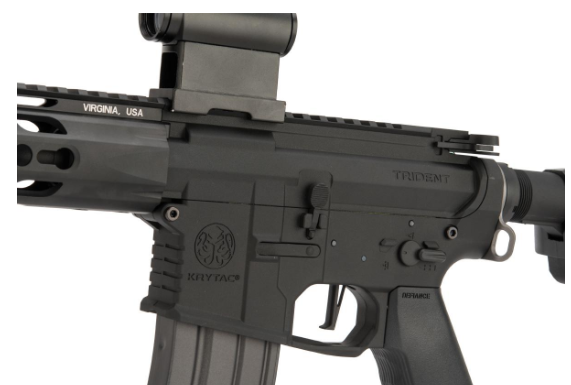 Trident Rifle Krytac Full Metal Trident MKII CRB Airsoft AEG Rifle (Model: Black / 4 ...