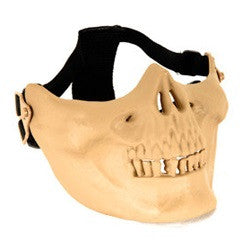 UKARMS AC-104T Tactical Skull Skeleton Half Mask Desert Tan