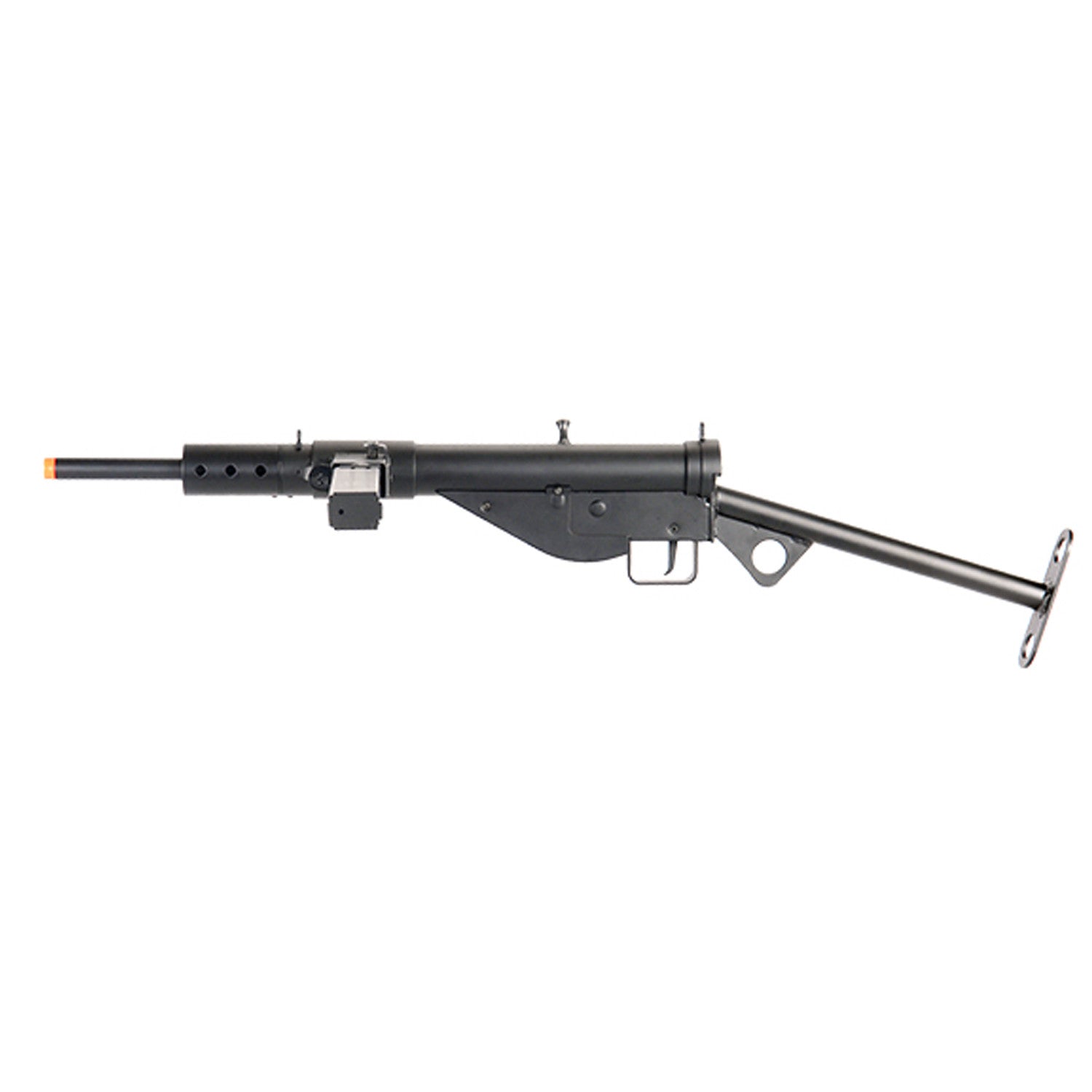STEN MK-Ⅱ FULL AUTO ウッドストック(樹脂製)GAS SMG WW2 Full Metal MKII Sten British AEG w/Battery & Charger (Metal