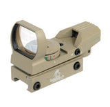 Lancer Tactical Red & Green Dot Reflex Sight w/ 4 Reticles (Tan)