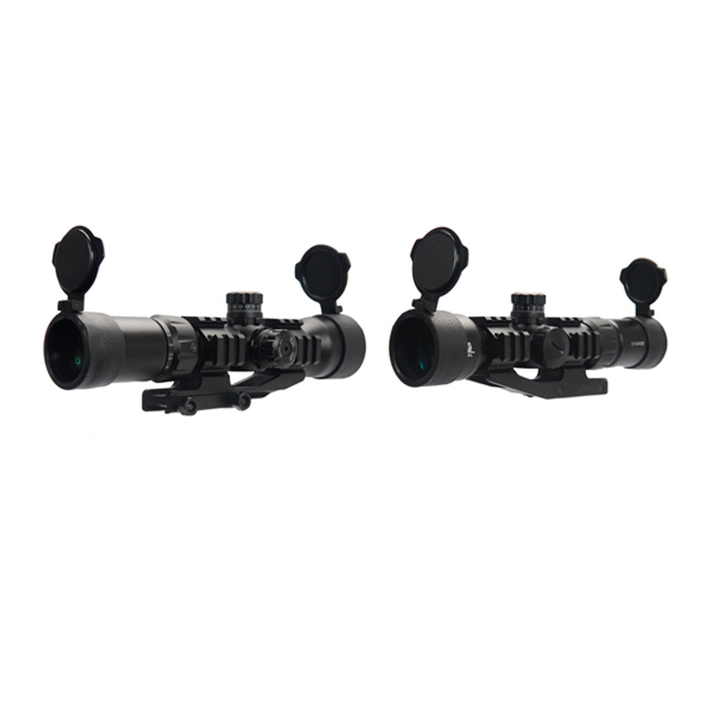 Lancer Tactical Red/Green/Blue Tri-Illuminated Scope 1.5x-5x Magnification