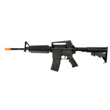 DBoys M4-A1 Full Metal - -Electric Automatic -Firing Modes: Semi-automatic and Full-automatic -Muzzle Velocity: 380-400 FPS -Magazine: 300-round high capacity (gear wind-up) -Gearbox: Full metal -Barrel: Full metal -Hop-up: Adjustable -Receiver: Full metal