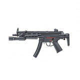 ICS MX5 W/ FLASHLIGHT HANDGUARD - B&T LICENSED BY ASG - FULL METAL 345 FPS BATTERY LOCATED IN HAND GUARD SMALL TYPE PLUG ADJUSTABLE STOCK ASG LICENSED PRODUCT 230 ROUND MAGAZINE
