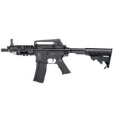 ICS Full Metal M4 CQB w/ Retractable Stock -       Fully Licensed & Trademarked by ICS     Full Metal Construction Body     450 Rd. High Cap. Magazine     Semi, Full, & Safety Functionality     Adjustable Hop-up     Metal Receiver     Metal Outer Barrel     Flip-up Front Sight     Metal Split Gearbox     Steel Gears     Silicon Steel bushings     FPS: 350 w/ 0.20g     13-14 RPS