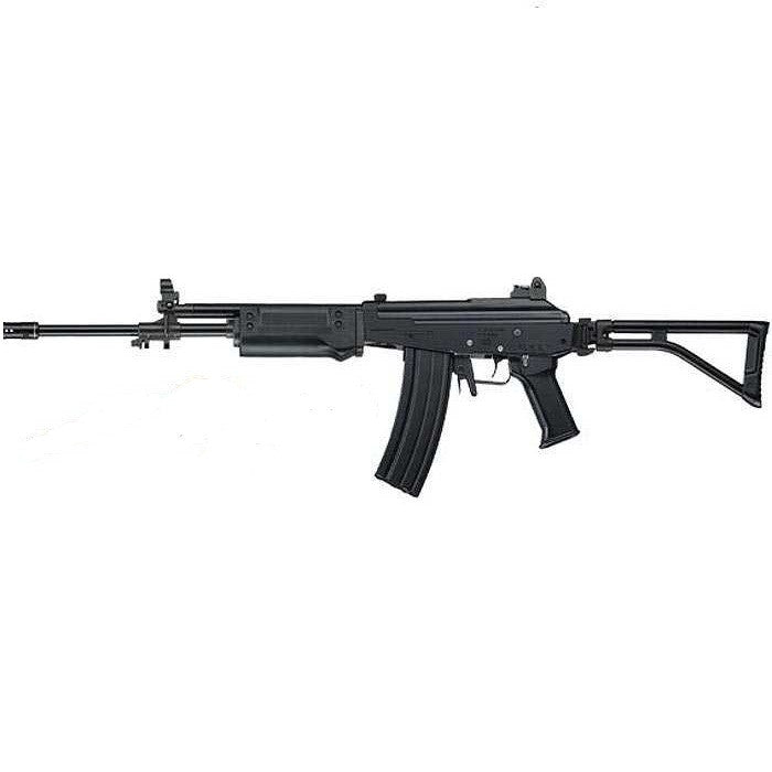 ICS Galil AR Airsoft AEG Rifle      Full Metal Body     M120 Spring /8 Hole Silent Piston Head     Turbo 3000 High Torque AEG Motors     Reproduce Hebrew Engraving     Foldable Steel Made Galil Bipod (Galil ARM)     Left and Right Hand Fire Selector Switch     Two 400 Rds High Capacity Magazines     400 FPS     Reproduce Charging Handle     Semi, Auto, and Safety Functionality     Adjustable Hop-up