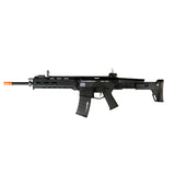 A&K Magpul Masada - Semi-automatic and Full-automatic -Muzzle Velocity: 360-390 FPS -Magazine: 300-round high capacity (gear wind-up) -Gearbox: Full metal -Barrel: Full metal -Hop-up: Adjustable -Receiver: Metal upper