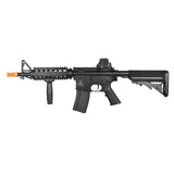 Lancer Tactical M4 CQBR w/ Adjustable Stock - Durable Polymer Construction, Full Metal Version II Gearbox, Safety, Semi, & Full Auto Functionality, 330-350 FPS, 300 Rd. High Cap. Magazine, RPS: 12-13