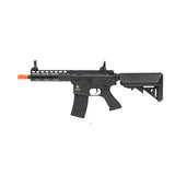 LANCER TACTICAL KEYMOD 7.0" RAIL M4 AEG -  LANCER TACTICAL UPPER & LOWER RECEIVER MATERIAL: POLYMER RAIL MATERIAL: CNC ALUMINUM 7.0" COLOR: BLACK OVERALL LENGTH: 22.25 - 29.0INCH WEIGHT: 4.75 LBS. MAGAZINE CAPACITY: 300-RD HI-CAP OUTER BARREL LENGTH: 8.0 INCH MUZZLE VELOCITY: 365 - 385 FPS (w/ 0.20g BB) EFFECTIVE RANGE: 180-200 FT ACCURACY