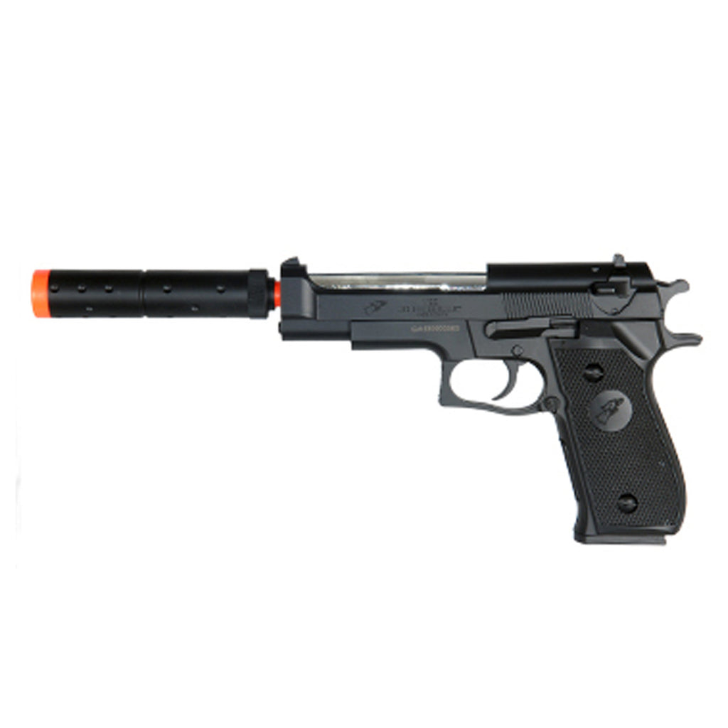 M2 Spring Airsoft Pistol with Mock Silencer