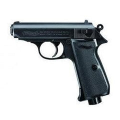 PPK .177 Caliber -       Velocity: 295 FPS     Mechanism: Single Action     Caliber: .177     Ammunition Steel Airgun BB     Magazine: 15 Shot     Weight: 1.2 lbs.     Overall Length: 6.1 in.     Barrel Length: 3.5 in.     Sights: Fixed Front and Rear     Barrel: Smooth Bore     Power Source: 12g CO2 Cylinder     Safety: Manual Lever Style