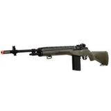 CYMA Full Metal Gearbox M14 Fully Automatic AEG Rifle - Semi, Full Auto, & Safety Muzzle Velocity: 370-400 FPS Magazine: 470 Rd. Metal High Capacity Gearbox: Version 7 Full metal Barrel Assembly: Full metal Hop-up: 1 Piece Adjustable Weight: 9 pounds Recommended Ammo: Seamless 0.20g or heavier (0.23g, 0.25g, 0.26g, 0.28g, etc) BB's. Effective Range 200-220 Ft. Accuracy Polymer Frame Metal Receiver Wired to the Rear 