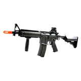 Airsoft DBoys Full Metal M4 CQB-R AEG Rifle w/ Reinforced High-Performance Metal Gearbox - Operation: Electric Automatic Body: Full Metal Receiver, Stock Bar, Barrel, Pistol Grip Firing Modes: Semi-automatic and Full-automatic Muzzle Velocity: 350-400 FPS Magazine: 300-round high capacity (gear wind-up) Gearbox: Full metal