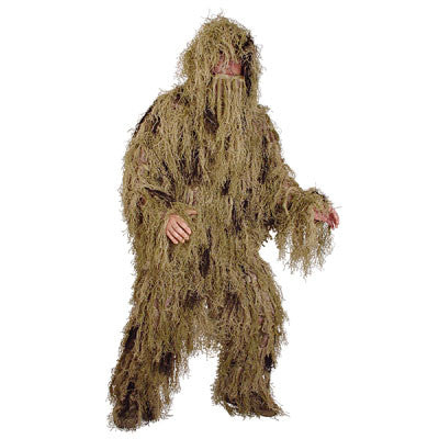 Desert Tactical Camouflage Ghillie Suit Sniper Clothes Jacket Pants Weapon  Cover