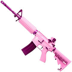 G&G Combat Machine GR16 Plastic Femme Fatal AEG Rifle (Pink) with Battery and Charger
