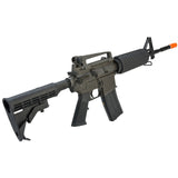 WE Tech Full Metal Gas Blowback M4 Rifle - Magazine Capacity: 32rd Open Bolt WE GBB Magazine Muzzle Velocity: 410~460 FPS (Measured with 0.20g BBs and Green Gas) Thread Direction: 14mm Negative Gas Type: Green Gas, Red Gas, Propane Adapter Fire Modes: Semi / Full-Auto, Safety