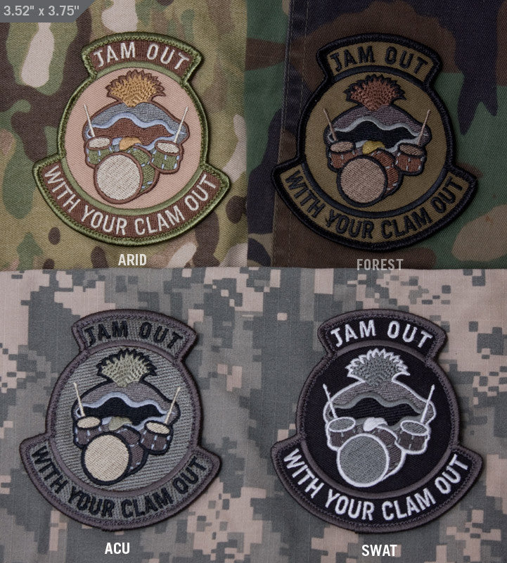 Jam Out w/ your Clam Out Patch