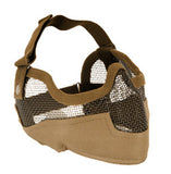 Tactical Metal Mesh Half Mask with Ear Protection