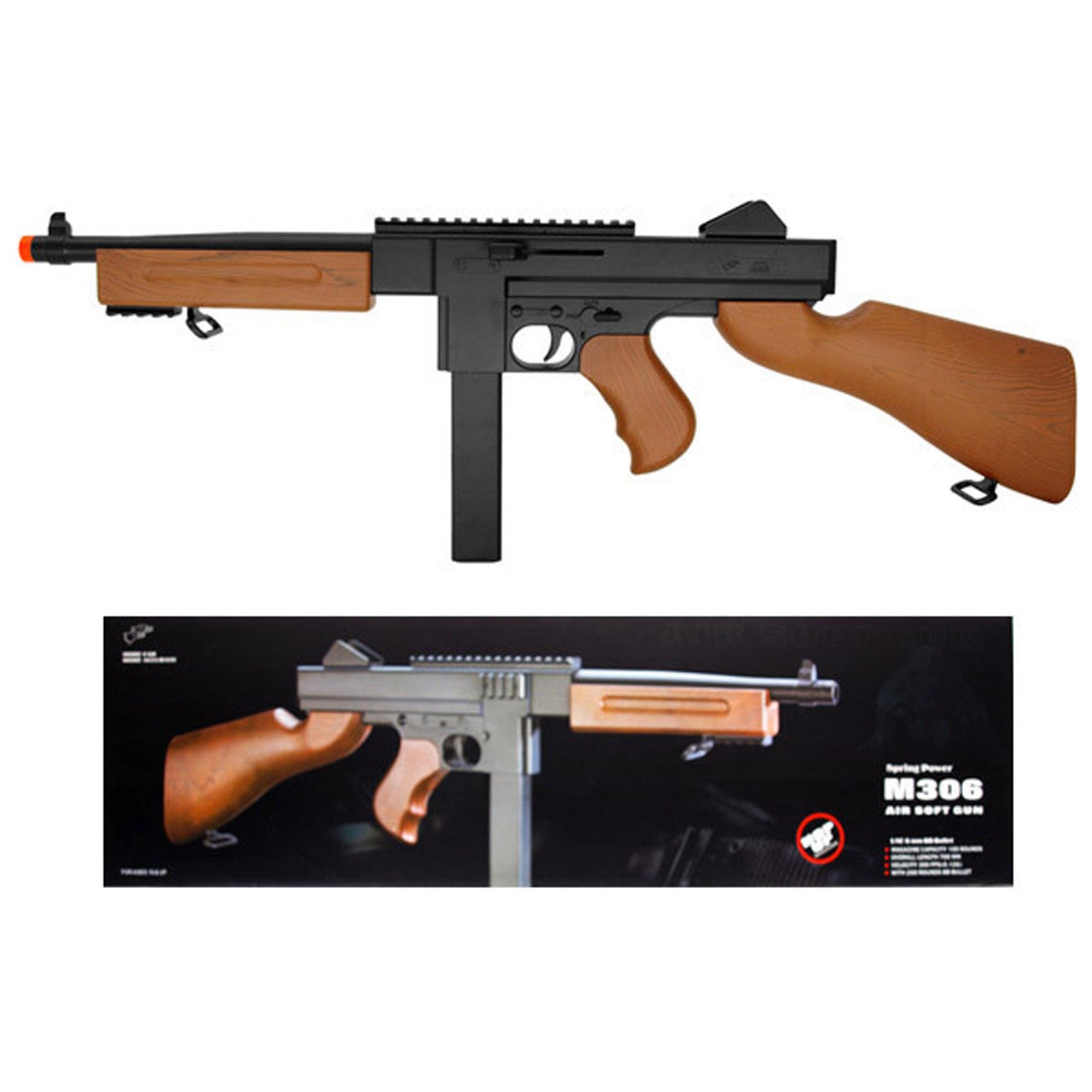 Spring Thompson M1A1 Airsoft Rifle – Airsoft Tulsa