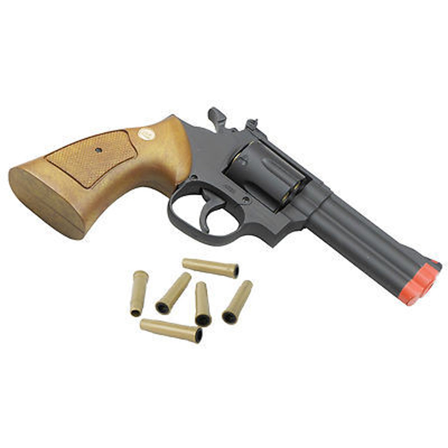 Spring Pop Revert Gun HFC Spring Revolver Black with Wood Grip (Spring) – Airsoft Tulsa